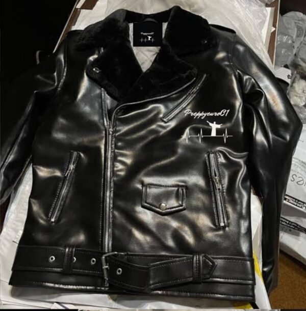 jacket cuire noire